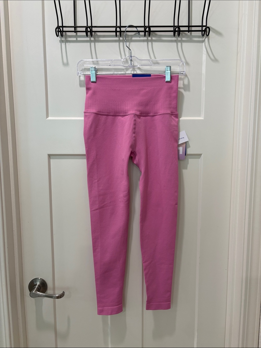 JoyLab Pink High-Rise Ribbed Leggings